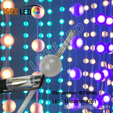 SMD5050 RGB 3D 20mm Led Piksel Topu Işık